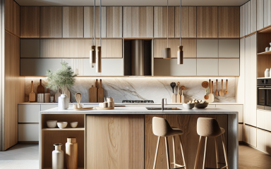 کابینت روکش چوب