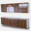 کابینت آماده ممبران پیش ساخته قهوه‌ای طلایی